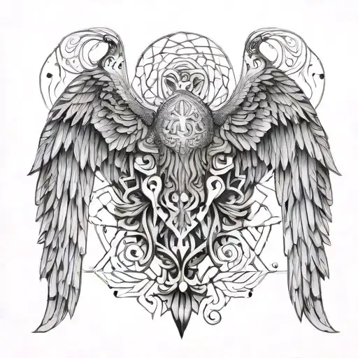 Made Of Balkan With Two Angel Wings