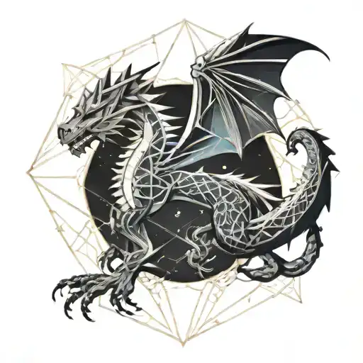 Space And Dragon Full Back