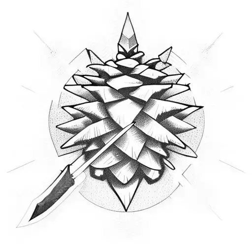 Pine Cone Sword Fire
