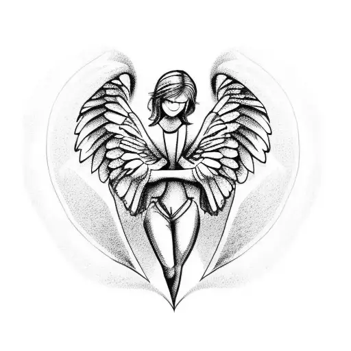 Angel Holding A Broken Heart