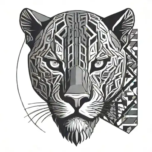 Black Panther With Mucles