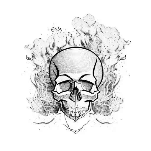 Skull With Smoke