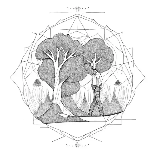 Eves And Adam With Tree