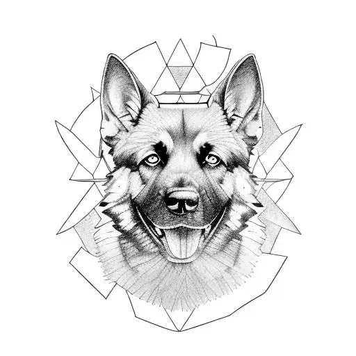 German Shepperd Silouette