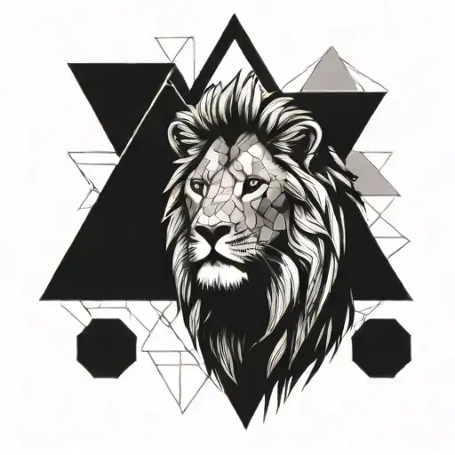 Lion In Triangle