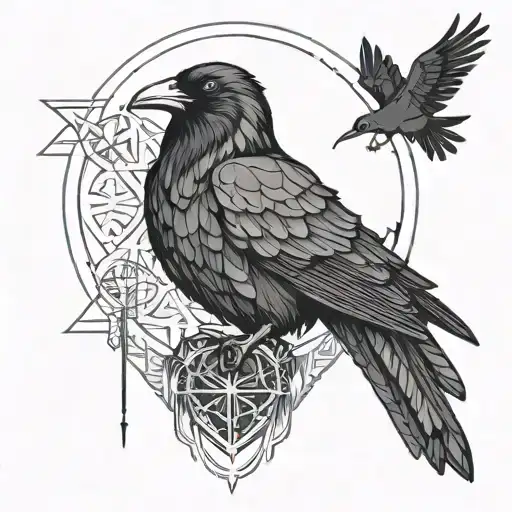 Raven Grim Reaper Sacred Heart