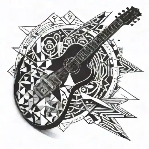 Music Sword Guitar Merging