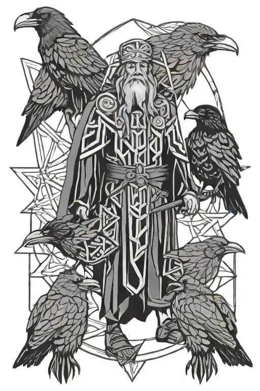 Odin With His Crows