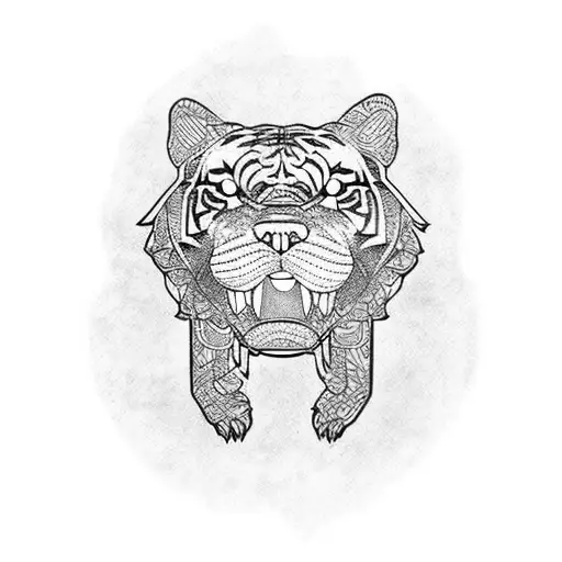 Dog Tiger Rabbit Totem