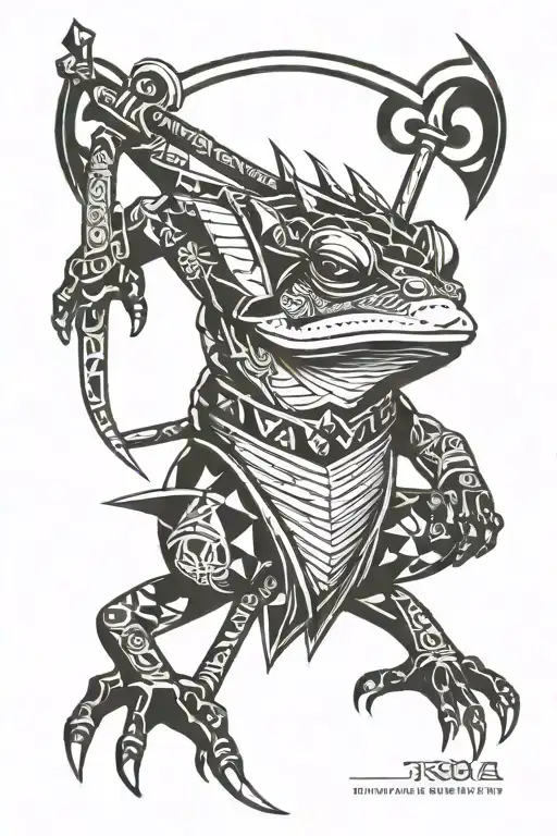 Frog Samurai Warrior