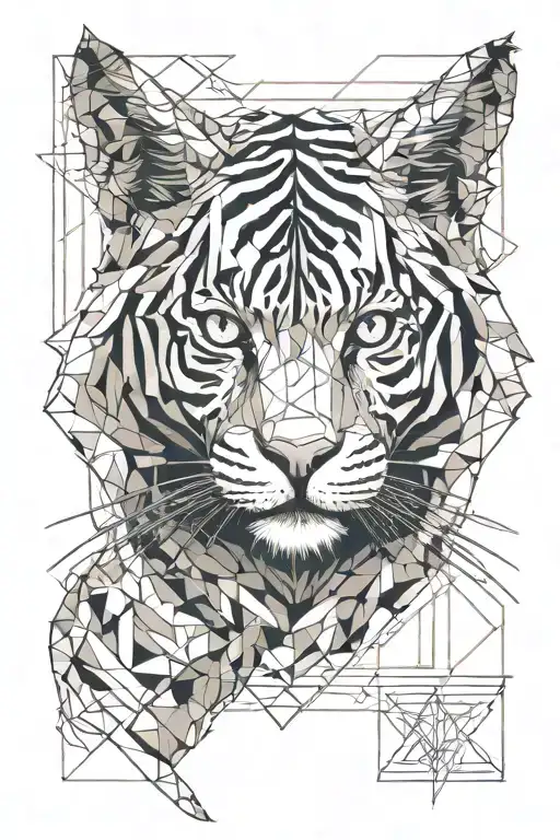 Cat Slowly Step By Step Turning Into Tiger