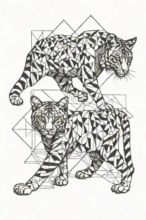 House Cat Walking And Every Step Becoming More Like Tiger