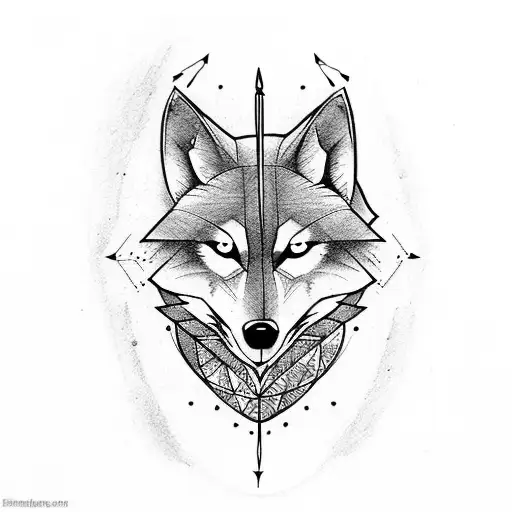 Arrow With Wolf