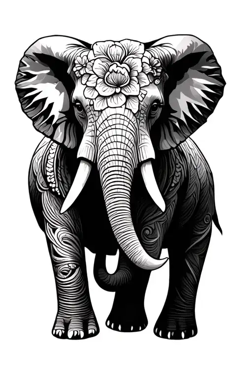 Floral Elephant