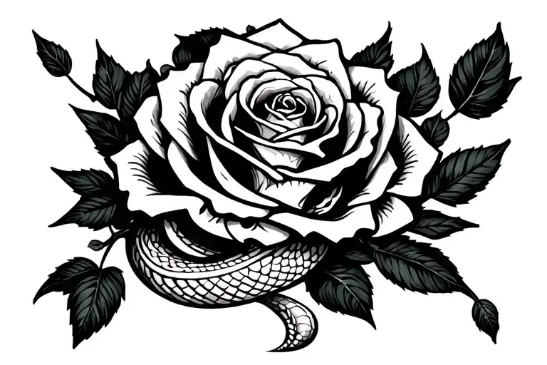 Skull Rose Snake Cherry