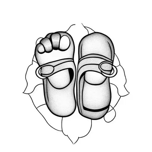 Baby Feet With Circuits