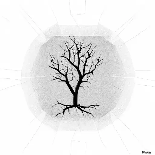 Dead Tree Inside Rhombus