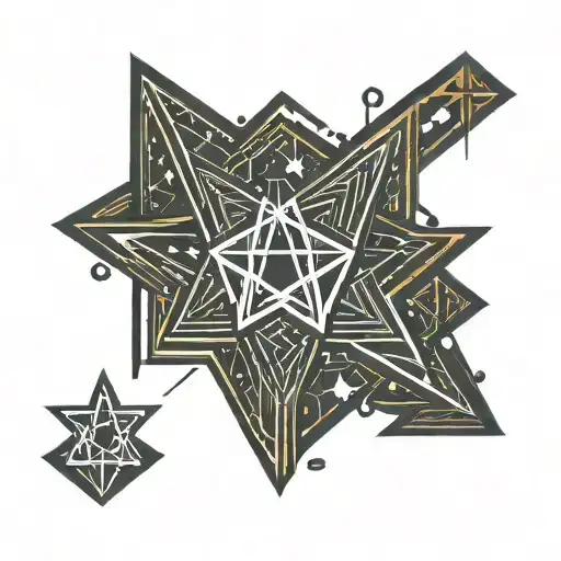 Line With Star Logo Ateez Logo Incorporated Rune Protection