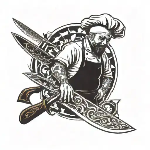 Knife Chef Cooking