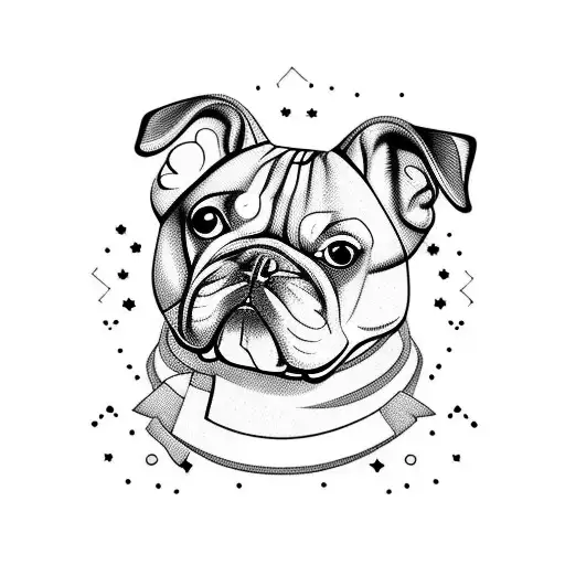 A Mix Between A Ham And A Dog With Cartoon Style