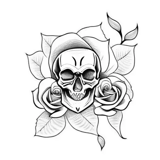Skull And Roses
