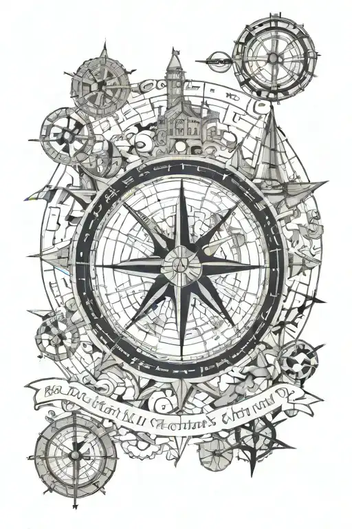 Nautical Map With Coordinates And Word Rathmines