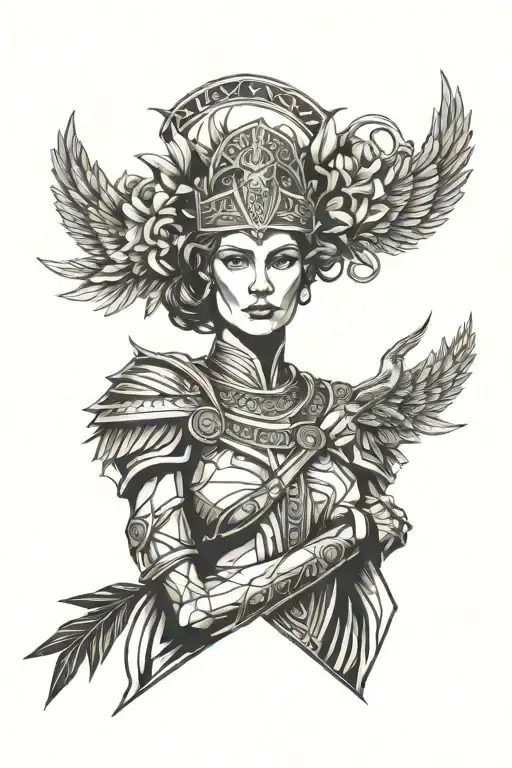 Valkyrie With Laurel Wreaths