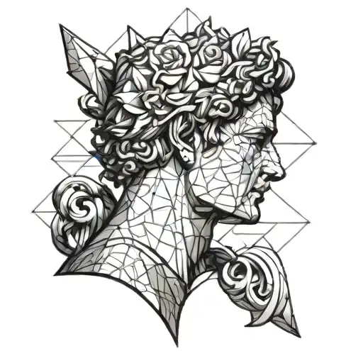 David Statue With New School