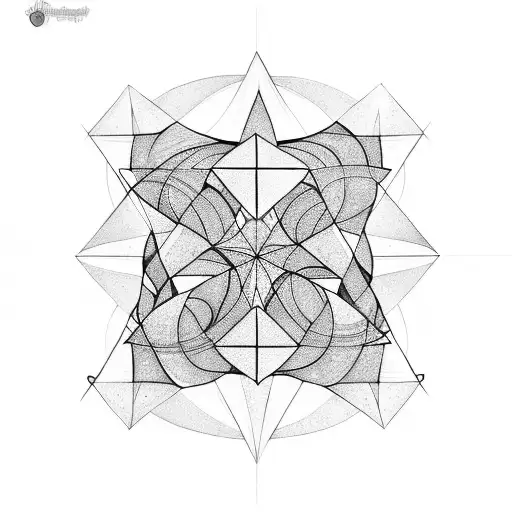 Mnoutain And Nature In A Triangle