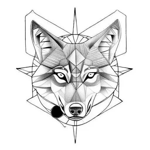 Wolf And A Compass