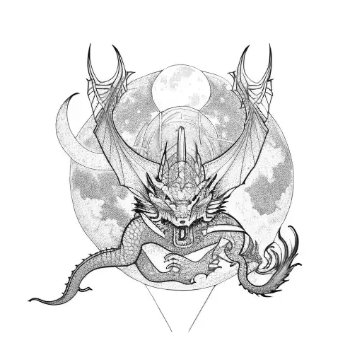 Dragon Con Sol Y Luna