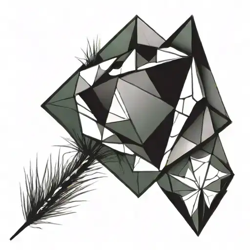 A Single Blade Of Grass With A Large Diamond Balanced On Top