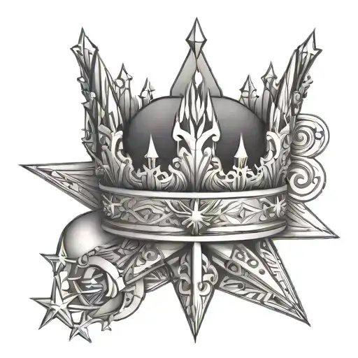 Crown And Star 3D