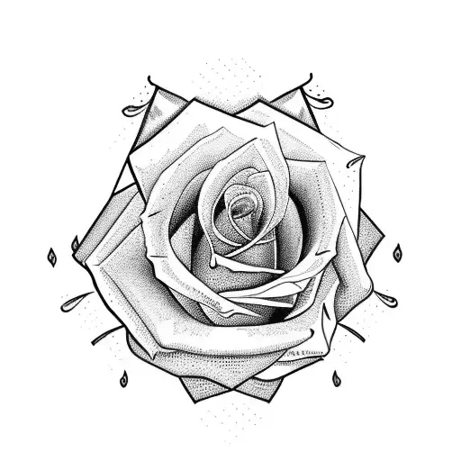 Full Rose With Stem With The Word Mom In The Stem