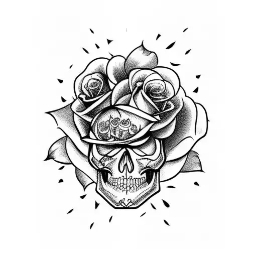 Skull And Roses