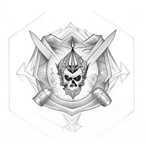 Dagger Tattoo On Thifh