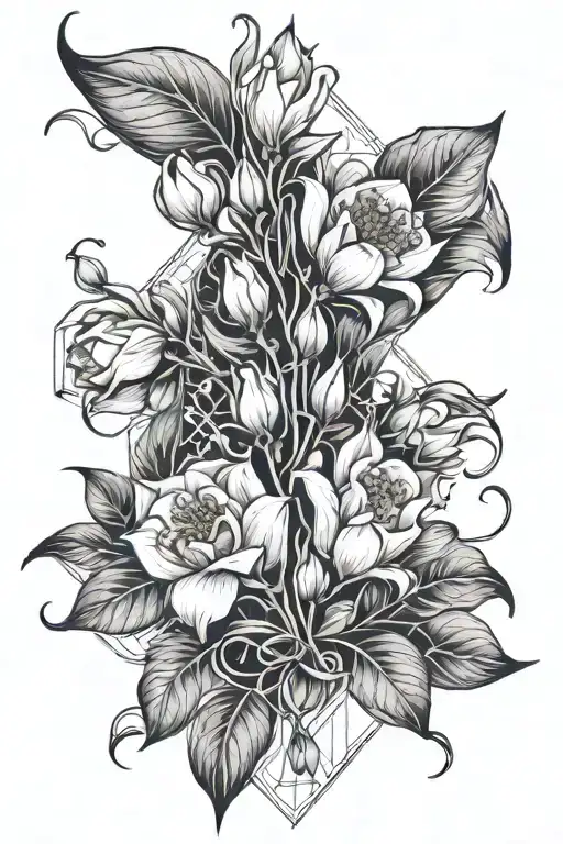 Lilly Of The Valley And Rose