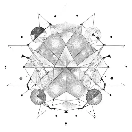Libra And Capricorn Constellations Of Stars