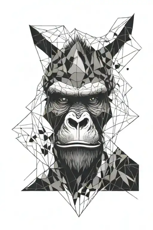 Angry Gorilla Head