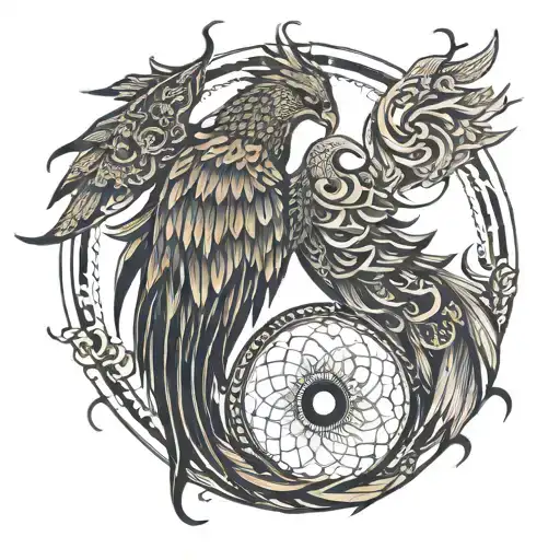 Scales Yin Yang Phoenix