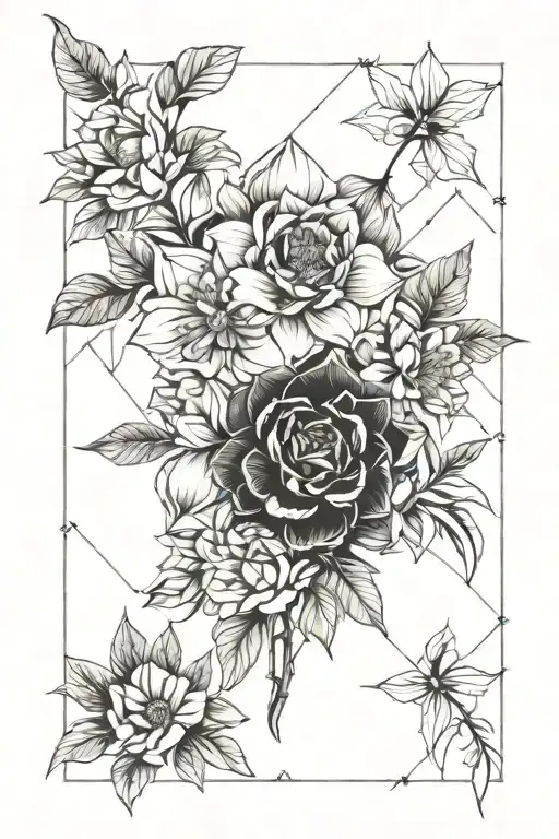 January February March December Birth Flower Bouquet