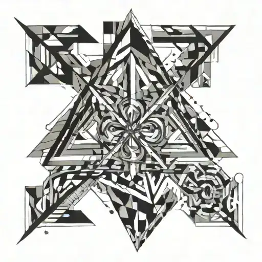 Abstract Tattoo Sagittarious