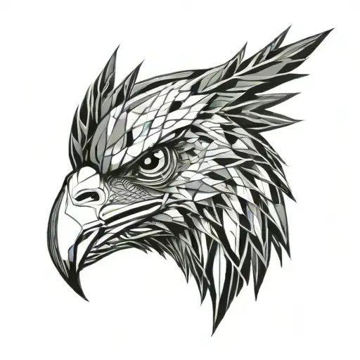 Eagle Head With Cardinal Points