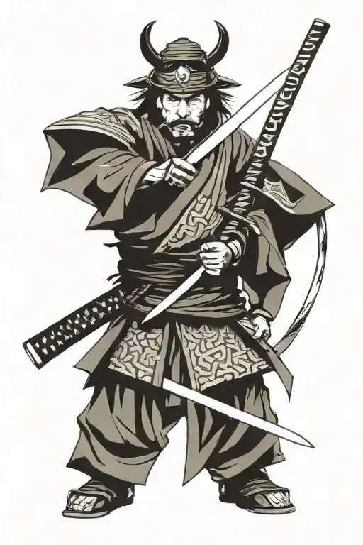 Samurai With Katana