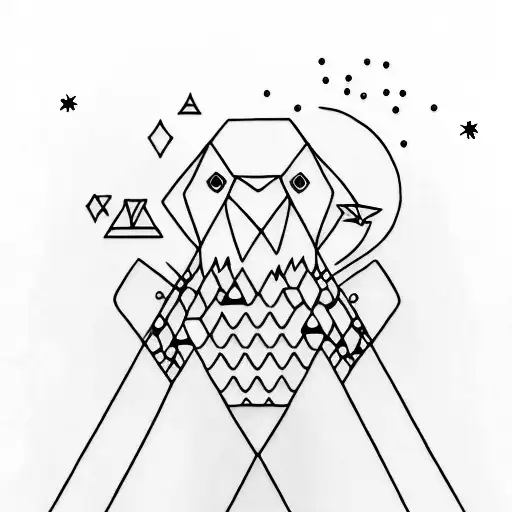 A Minimalist Tattoo Of Penguin