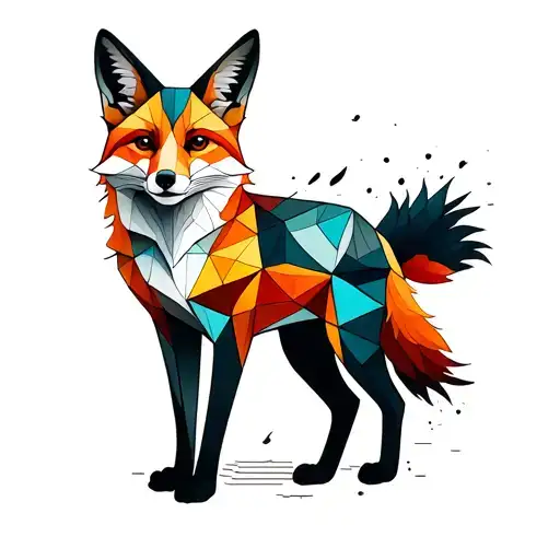 Geometric Full Body Fox