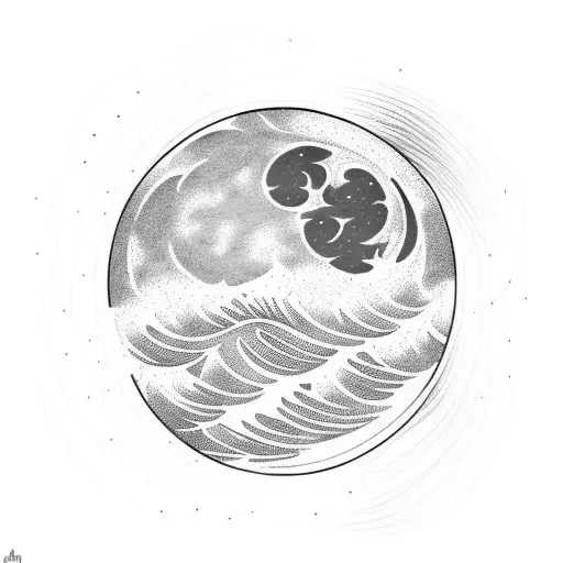 Moon With Wave
