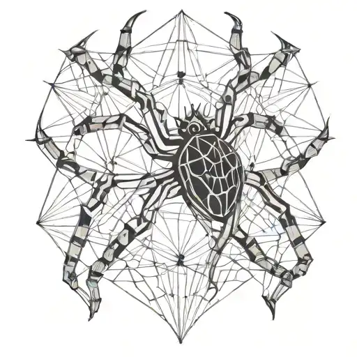 Anatomical Pinned-up Spider