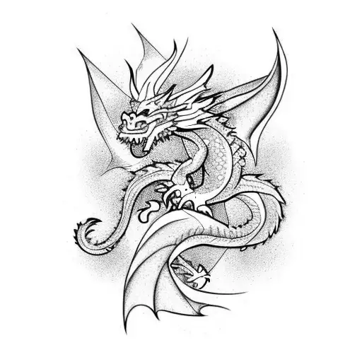 Dragon Para La Espalda