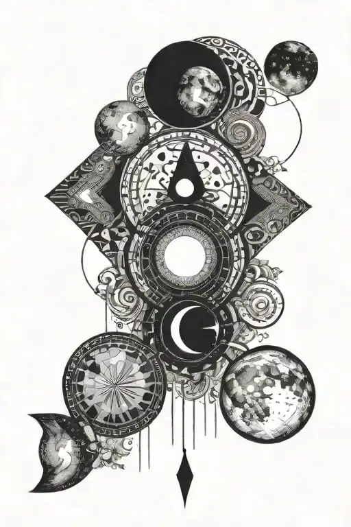 Moon Phases Going Vertical